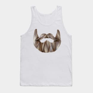 BEARD KAWAII DESIGN ANIME MOUTH SEXY KAOMOJI LIPS EMOTICON CARTOON Tank Top